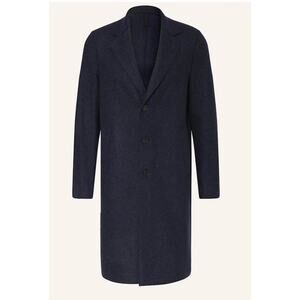 HARRIS WHARF Loro Piana Flannel Cashmere Over Coat in Sea 44 M